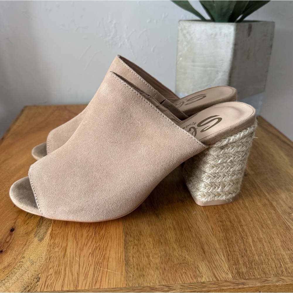 Sbicca Vintage Collection Helena Iced Suede Mule Sandal Women’s Size 8 - Picture 2 of 5